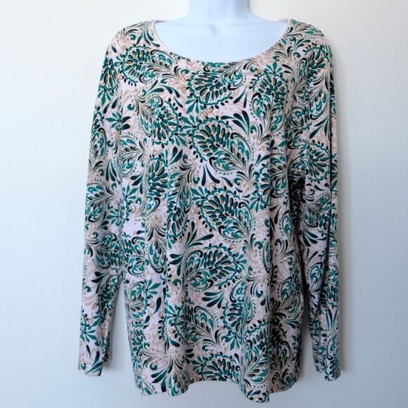 Karen Scott women's PLUS long sleeve top - Picture 1 of 3